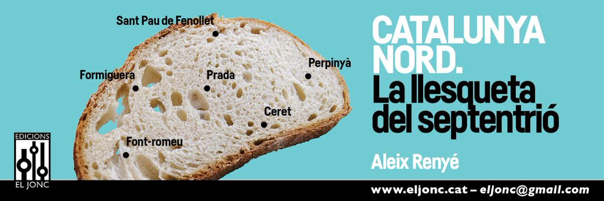 EdicionselJonc's tweet photo. 📚 Avui 7 de novembre, diada de la Catalunya Nord, és un bon dia per anar a la llibreria i fer-vos amb un exemplar de la segona edició del títol 'Catalunya Nord. La llesqueta del septentrió' de l'@aleixrenye, reeditat darrerament.

🌐 https://t.co/JTYAWzAzMX
📧 eljonc@gmail.com https://t.co/DoaJfGeZQD