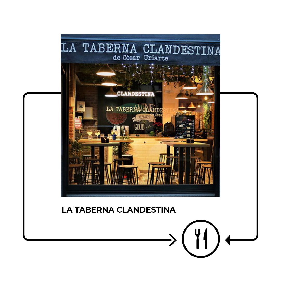 Descubre La Taberna Clandestina y sus deliciosas recetas con el producto nacional como estrella. ¡Y si te descargas su bono de Volveremos Si Tú Vuelves tendrás un 20% de descuento!