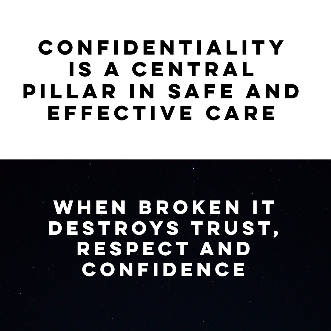 talktogini's tweet photo. Never underestimate the importance of confidentiality and never confuse gossip as a reason to divulge personal information about a patient or client! #confidentiality #trust #respect #standardsinhealthcare https://t.co/sWHGBndpEq