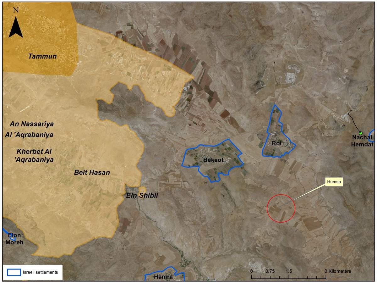 So here is another "Hasbara" bullshiter who hints that there was no such a place as Humsa before 2010.Let's start with 1 correction: Humsa is a herding community that belongs to Tamun, a medium size Palestinian town, 10 km northwest, within the PA controlled areas. A thread  https://twitter.com/elderofziyon/status/1324699174009475073