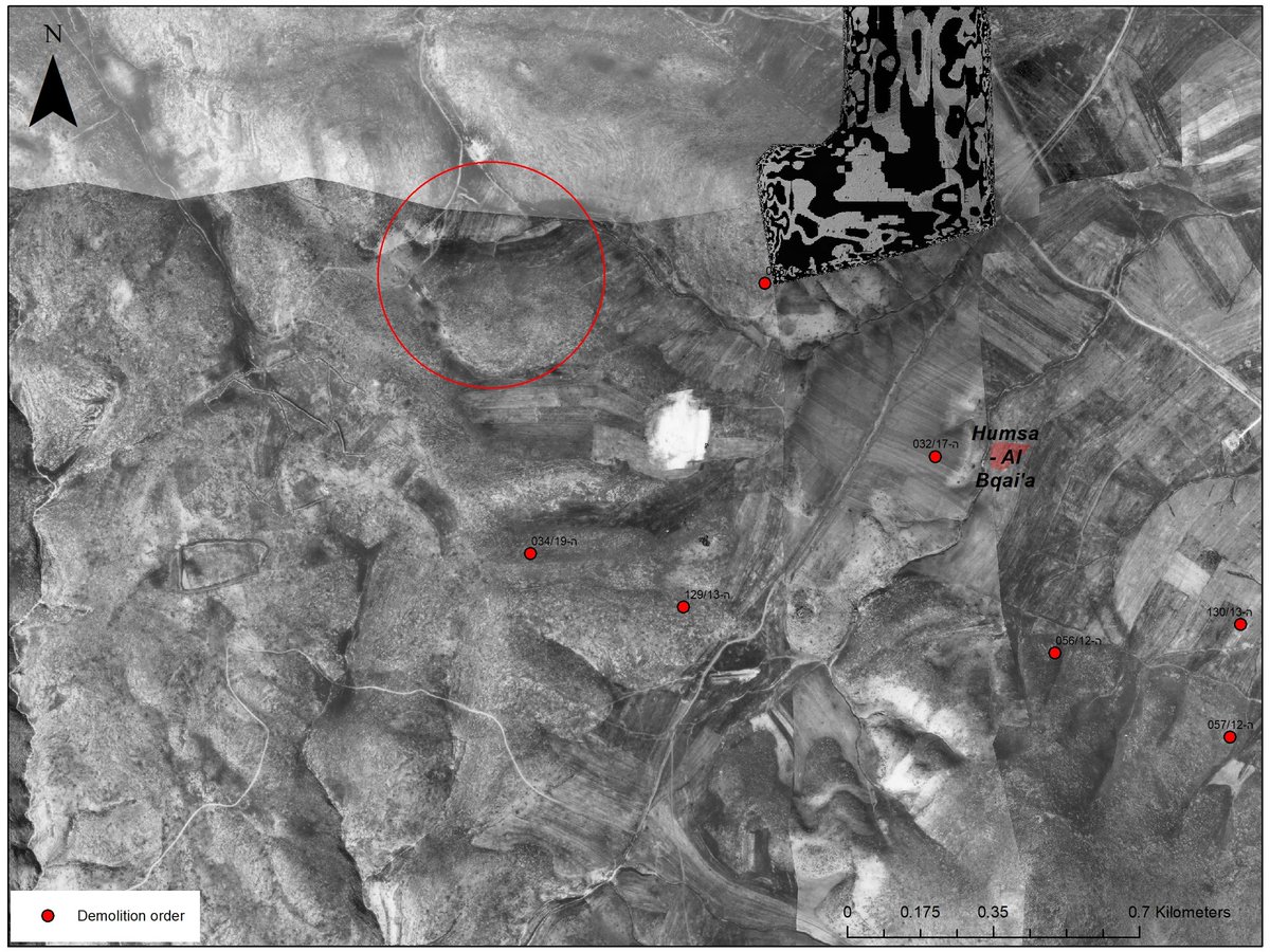 And what else was still there in 1980? Palestinian herding community by the name of Humsa, that was located about 1- 1.5 km away from where the structures that Israel demolished last week.Remember Regavim trick? Focus and de contextualise. So we do exactly the opposite.