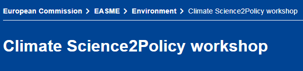HHchiara's tweet photo. 17-18 Nov. 2020 #ClimateScience2Policy workshop: Excellent example of #climatescience #researchresults used for #policyfeed #researchimpacteu #outcomesresearch, #boostingresearchresults, event organised by @EU_EASME with @BG10Blueaction @applicate_eu & more @EU_H2020 projects https://t.co/qS8N63L9K0