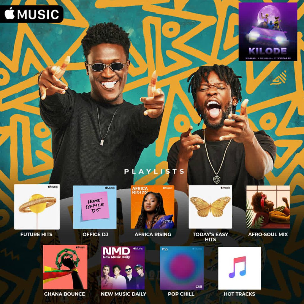 alikotomusiccon's tweet photo. Thank you @applemusic 
Kilode by @worlasigh &amp; @drvmroll ft. @WES7AR22 streaming now on all these playlists on @applemusic 
Check them out!
DIOS EP out now!

Waaaaaaska! 🔥🔥🔥

#Dios #DiosEP #worlasi #drvmroll #wes7ar22 #Worlafest https://t.co/B4GXstx8GZ