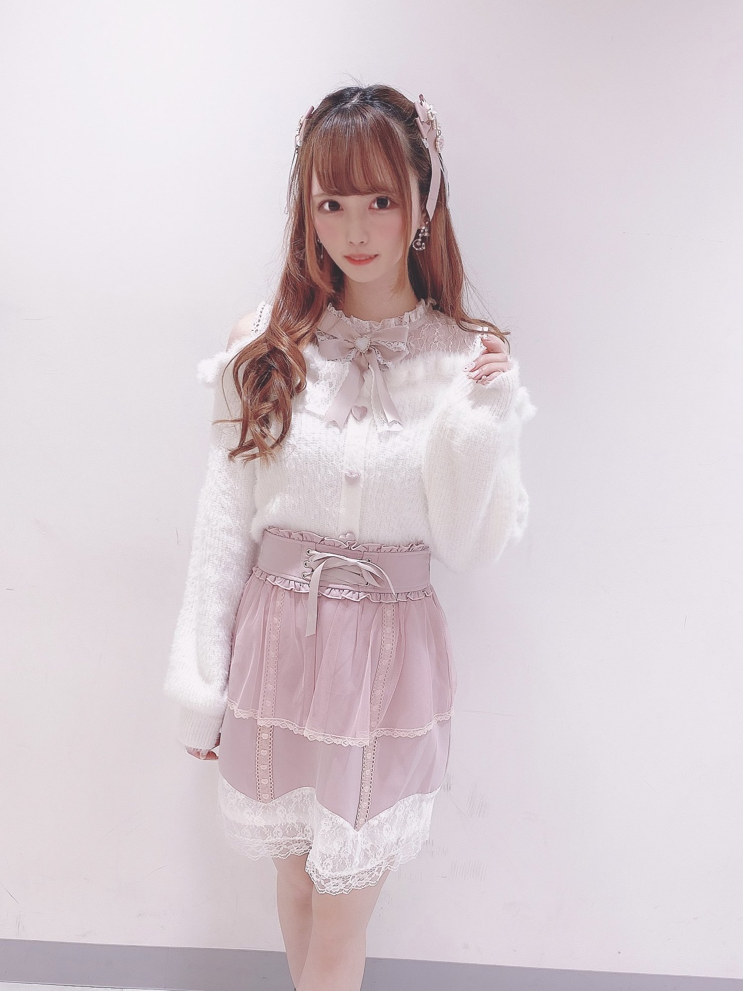 新品タグ付【LIZ LISA】リズリサ フリル デニム ジレ ベスト レース