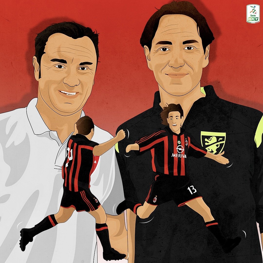 Lega_B's tweet photo. 🤗🔙 In @ACMonza 🆚 @Frosinone1928 si ritrovano, in panchina, due amici ed ex compagni di squadra nel @acmilan: Brocchi e @Nesta.

🏆 Centinaia di battaglie combattute insieme, numerosi trofei alzati, ricordi indelebili vissuti insieme.

Chi vincerà oggi in #MONFRO? #SerieBKT https://t.co/BuTM3tjuJk