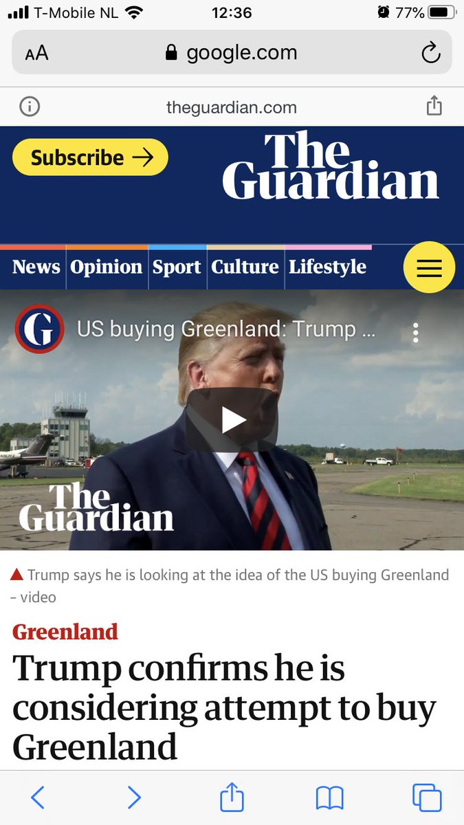 ChrisdeBack's tweet photo. Now we know why Trump wanted to buy Greenland... so he could flee after the elections... Sorry people of Greenland... #TrumpLosing https://t.co/UYICTL2PN0