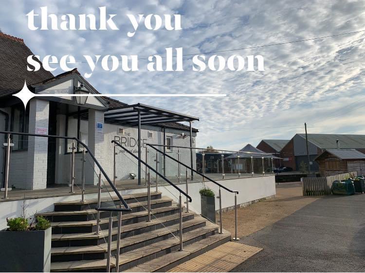 A huge thank you to everyone who has supported us over the last few months. All the team have worked extremely hard and will be looking forward to welcoming you all back in December 
Keep safe everyone 
Lisa, Danni and the team