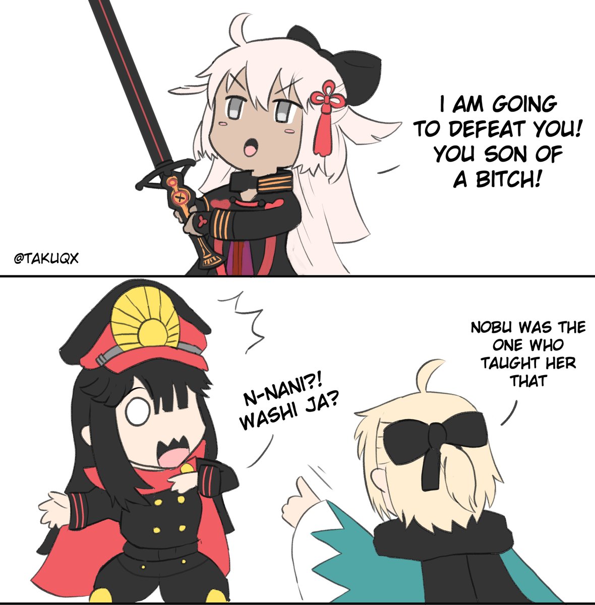 Little Okitan says another bad word #FGO #FateGO 