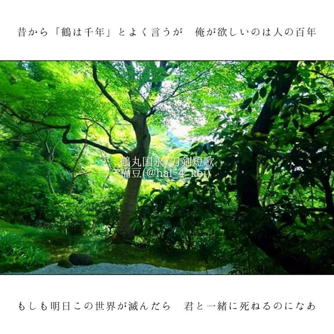 これは過去作

#鶴丸国永献上記念日2020
#刀剣短歌 