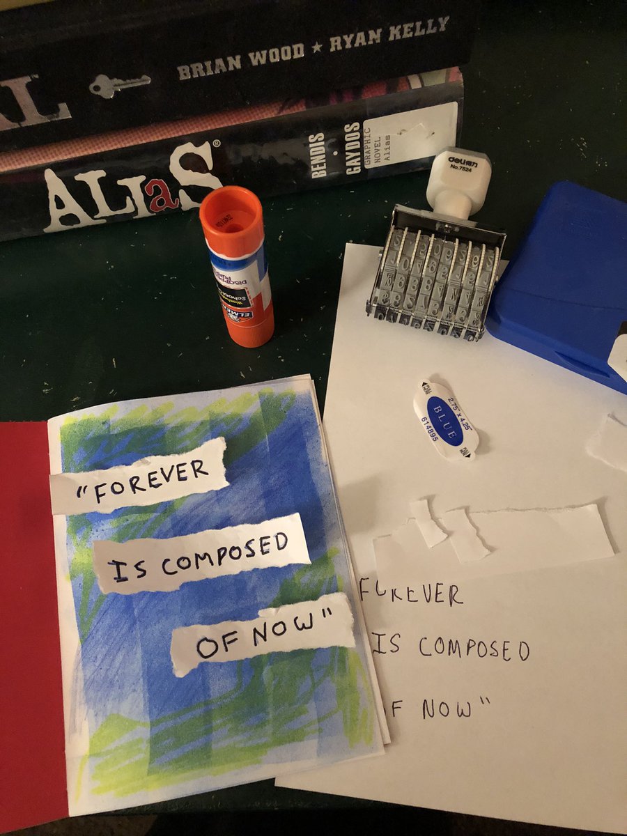  #ZineWriMo Day 6: Friday night WIP #zines  #zinemaking