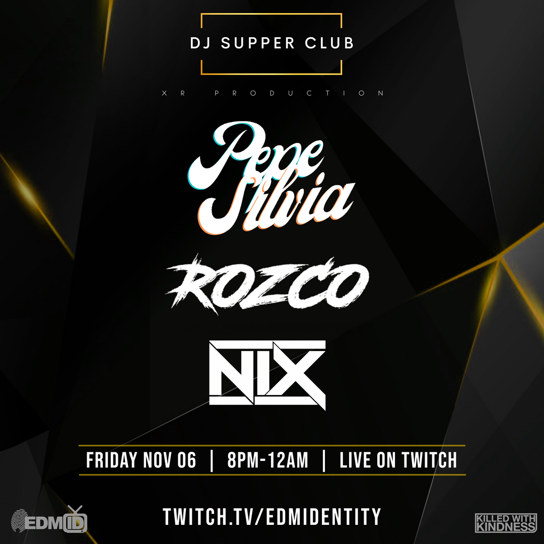 It's that time! That's right, the DJs performing tonight will be throwing down some b2b2b action. Come join us for the final hour of <a href="/djsupperclub/">DJ Supper Club</a>!

#DJSupperClub #EDMIDtv

twitch.tv/edmidentity