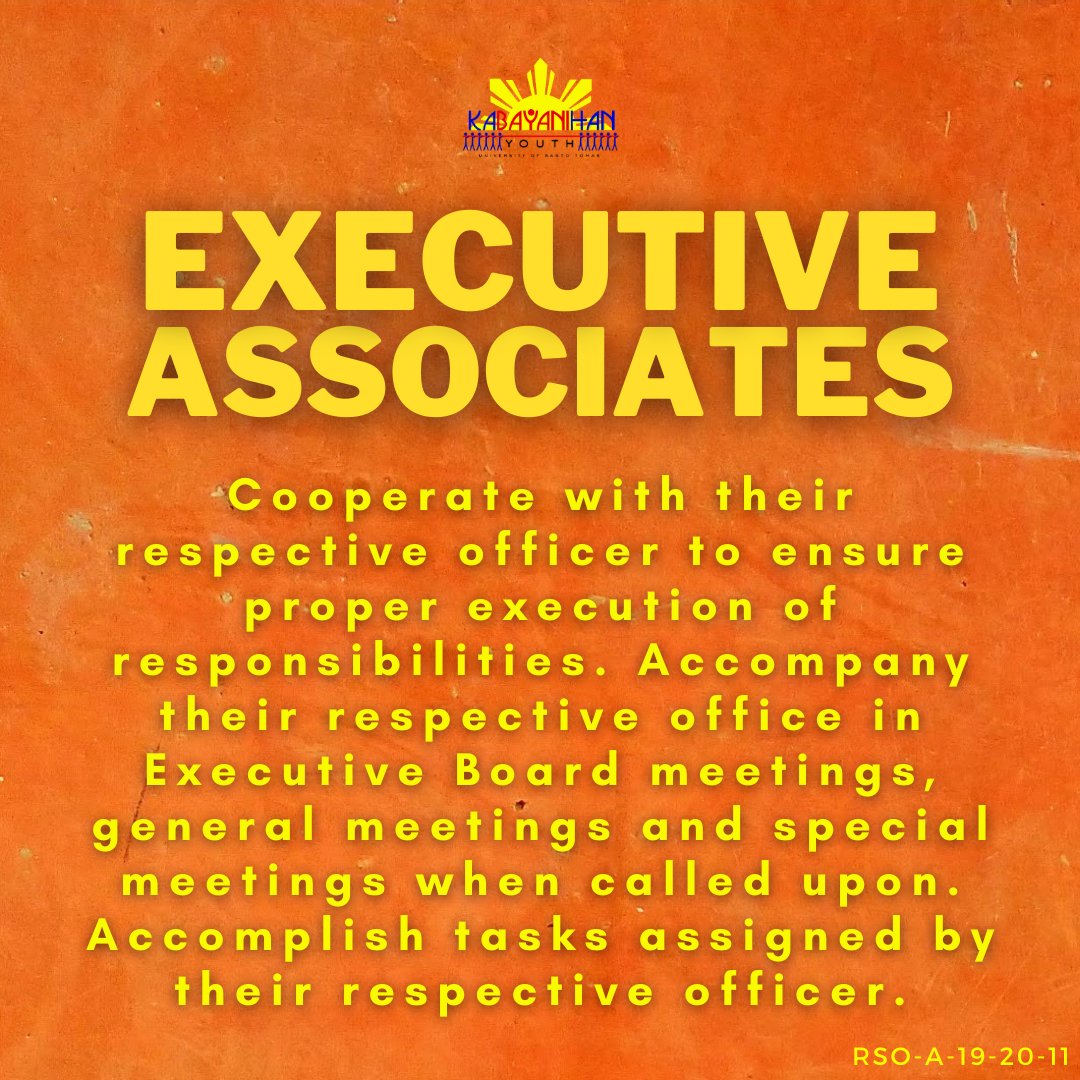 KY_UST's tweet photo. Tara KaBayani! Ano pang hinihintay mo?

KaBayanihan Youth UST is now opening its application for Executive Associates, Chief of Staff and Department staffs.

As we open this door full of opportunities to learn and share, we are also opening our arms that will welcome...

(1/3) https://t.co/l7bCyyBt8m