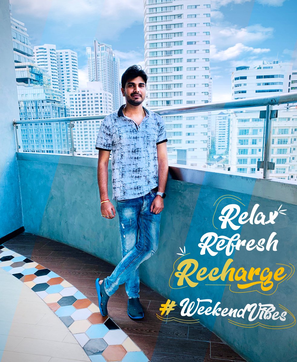 itsgunjansingh's tweet photo. I've got #weekendvibes on my mind. It's time to relax, refresh and recharge. 🥳
#Weekend #Saturday #SaturdayVibes #Vibes #Happy #Relax #GoodVibes #WeekendMood #HappyWeekend #SaturdayMood #SaturdayMotivation #GunjanSingh #WebClickDigital #WebclickDigitalPvtLtd #WebClickIndia https://t.co/khNFShM5LU