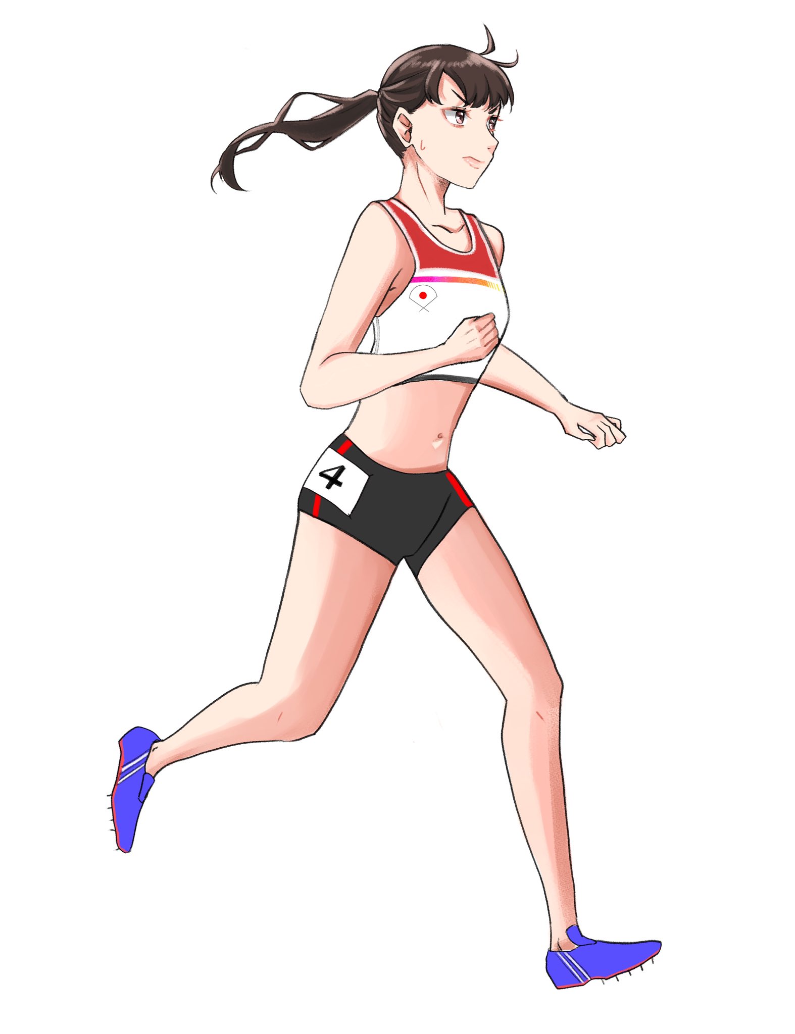 はま 陸上のイラスト ユニフォームとスパイクの色はオリジナル ポスターとか描いてみたい 陸上 イラスト デジタル デザイン オリジナル 絵描きさんと繫がりたい T Co B6eapvavnq Twitter