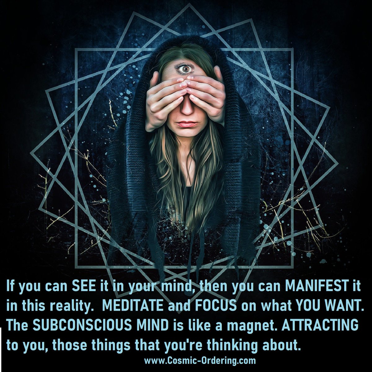 Lisa_Newton1's tweet photo. If you can SEE it in your mind, then you can MANIFEST it in this reality. MEDITATE and FOCUS on what YOU WANT. The SUBCONSCIOUS MIND is like a magnet. ATTRACTING to you, those things that you're thinking about. https://t.co/gAbHsSL6Xh #cosmicordering #manifesting #meditation https://t.co/PRKJbxaw2L