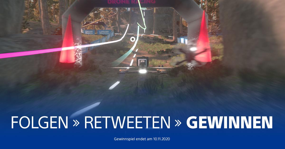PlayStationDE's tweet photo. Gewinnt einen von zehn Store-Codes für #LiftoffDroneRacing #PS4 Deluxe Edition und erhebt euch in die Lüfte.

TNB: https://t.co/OUD7QWzeO7 https://t.co/ulyslMbsZS
