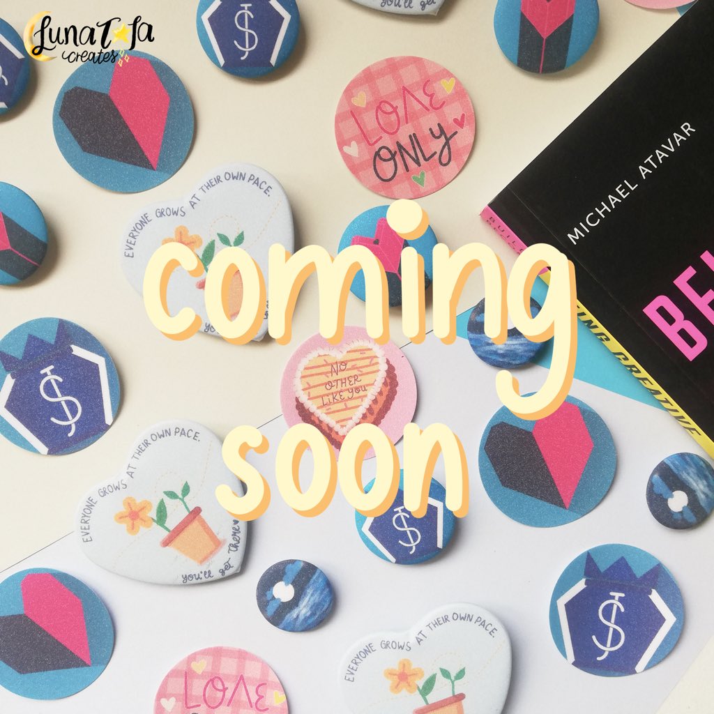 lunatalacreates's tweet photo. Fandom pins and sticker set coming this Monday, 5PM! 😉
#journalph #stickersph #bujoph #journalphilippines #supportsmallbusiness #supportlocal
#artph #pinsph #superjunior #nuest #kpop #selfcare https://t.co/0z4i1MYOgW