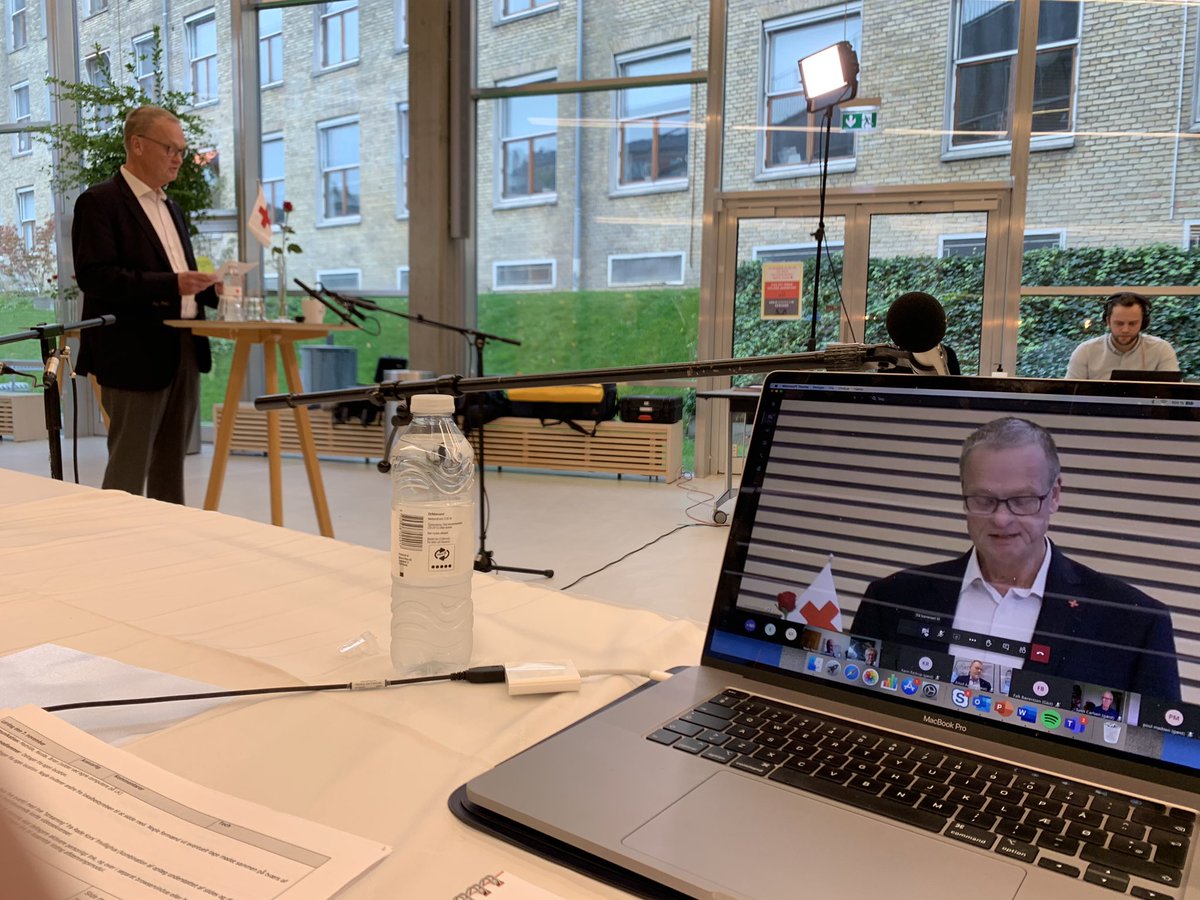 AndersLadekarl's tweet photo. Så er vi i gang med @danskrodekors landsmøde 2020. Vi er 200 samlet over hele landet. #sammenhverforsig #dkaid https://t.co/iRlaGZsikQ