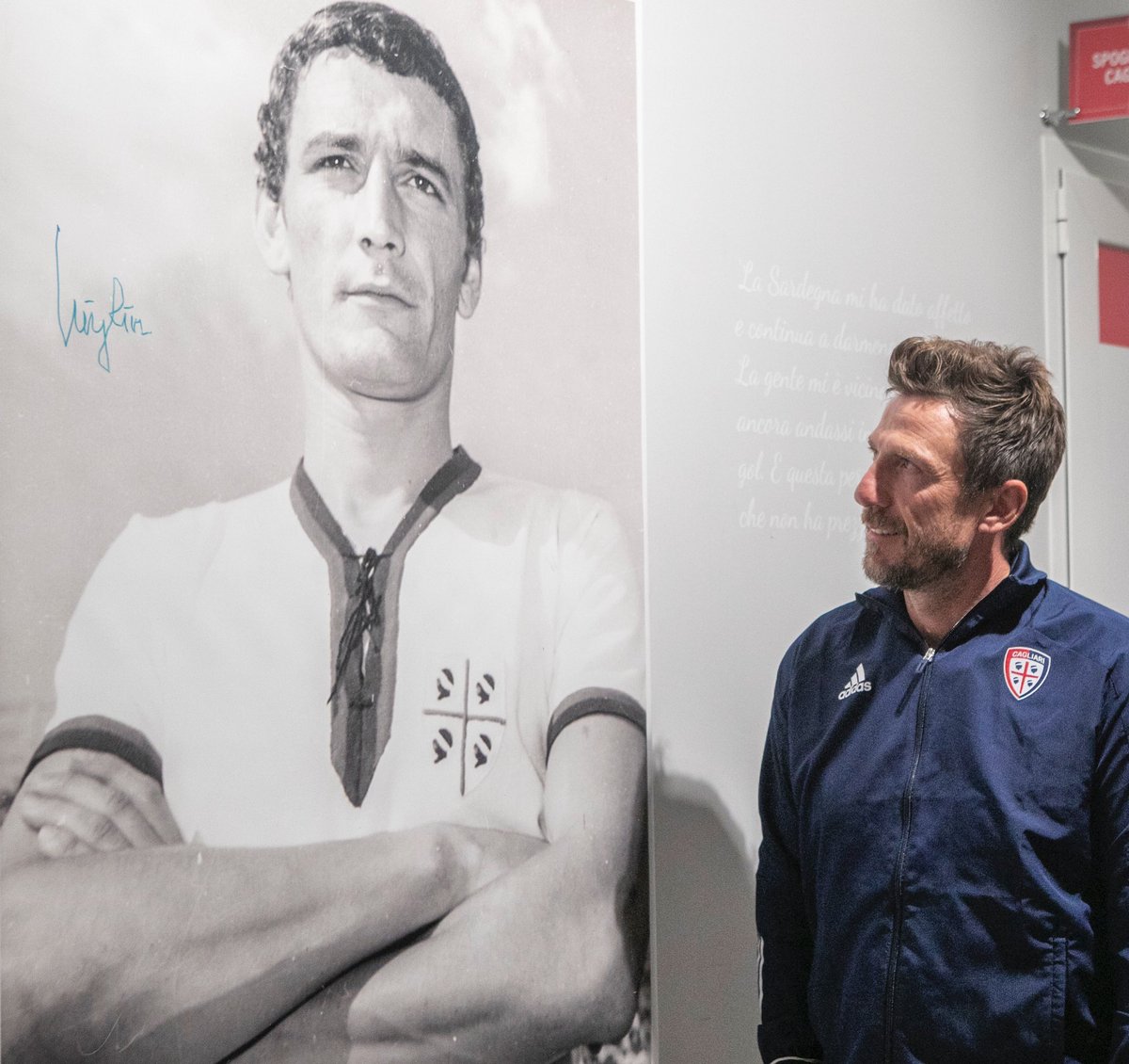 Un campione. Un esempio. Una gran persona che ho avuto la fortuna di conoscere in passato e che spero di incontrare nuovamente nella sua Cagliari. Buon compleanno, Gigi #Riva! #Riva76