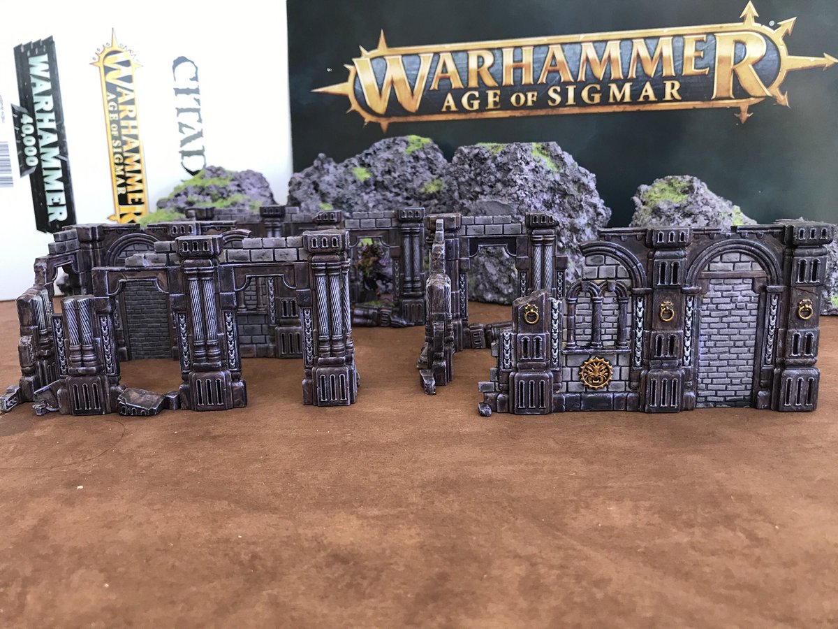 aelflife's tweet photo. Scenery Saturday... 🤔
Let’s see your scenery!
#ScenerySaturday
Here’s some Ulgurite Ruins 🏚
Spot the assassin 🧝🏻♂️🗡
#WarhammerCommunity #ageofsigmar #scenery #azyriteruins https://t.co/jXNEzdcxnA