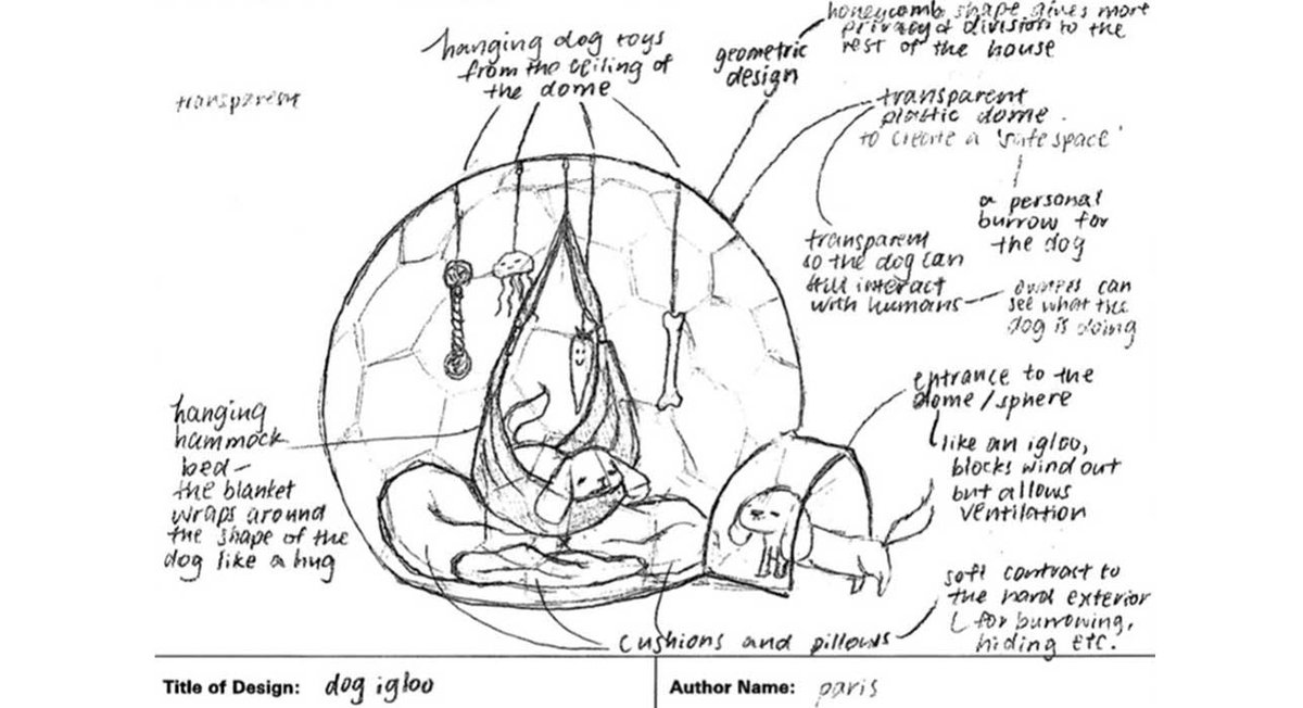 Today's #designoftheweek is 'Dog Igloo' by Paris and chosen by David Keech, founder of #JapanHouseLondon's Associate Member, the award-winning multidisciplinary creative agency @keechdesign. Well done, Paris! 
Take part in the challenge: bit.ly/2EsV9Wq
#japan #design