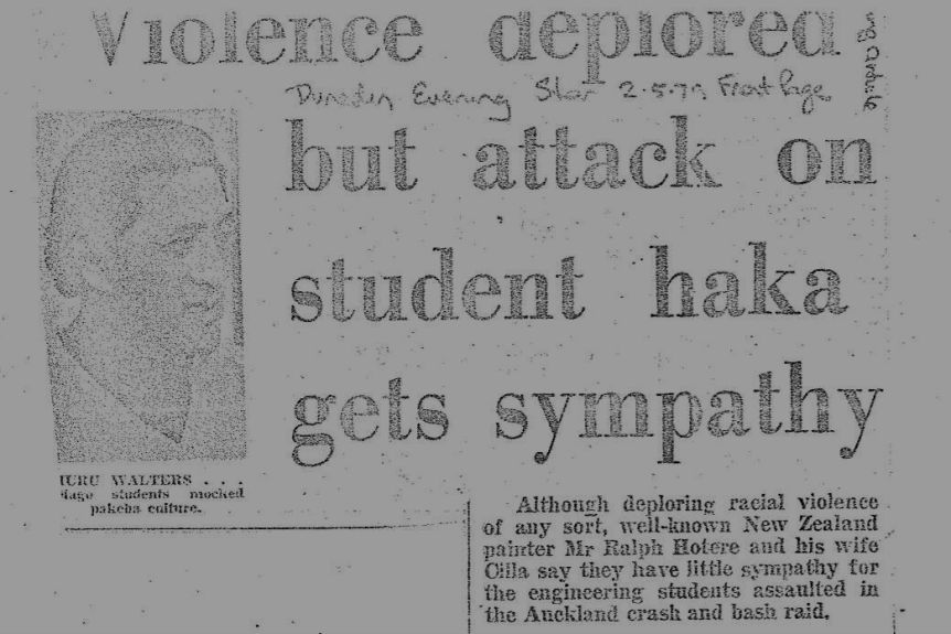 7 But symbols have power. Images have power. In 1979 protesters calling themselves He Taua smashed into a room at Auckland University where students were rehearsing their racist 'haka'. A score of students were sent to hospital. The 'haka' has never since been performed.