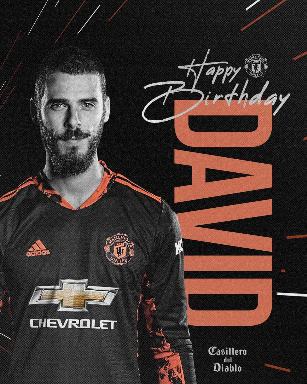  David de Gea viert vandaag zijn 30e verjaardag. Happy birthday,  