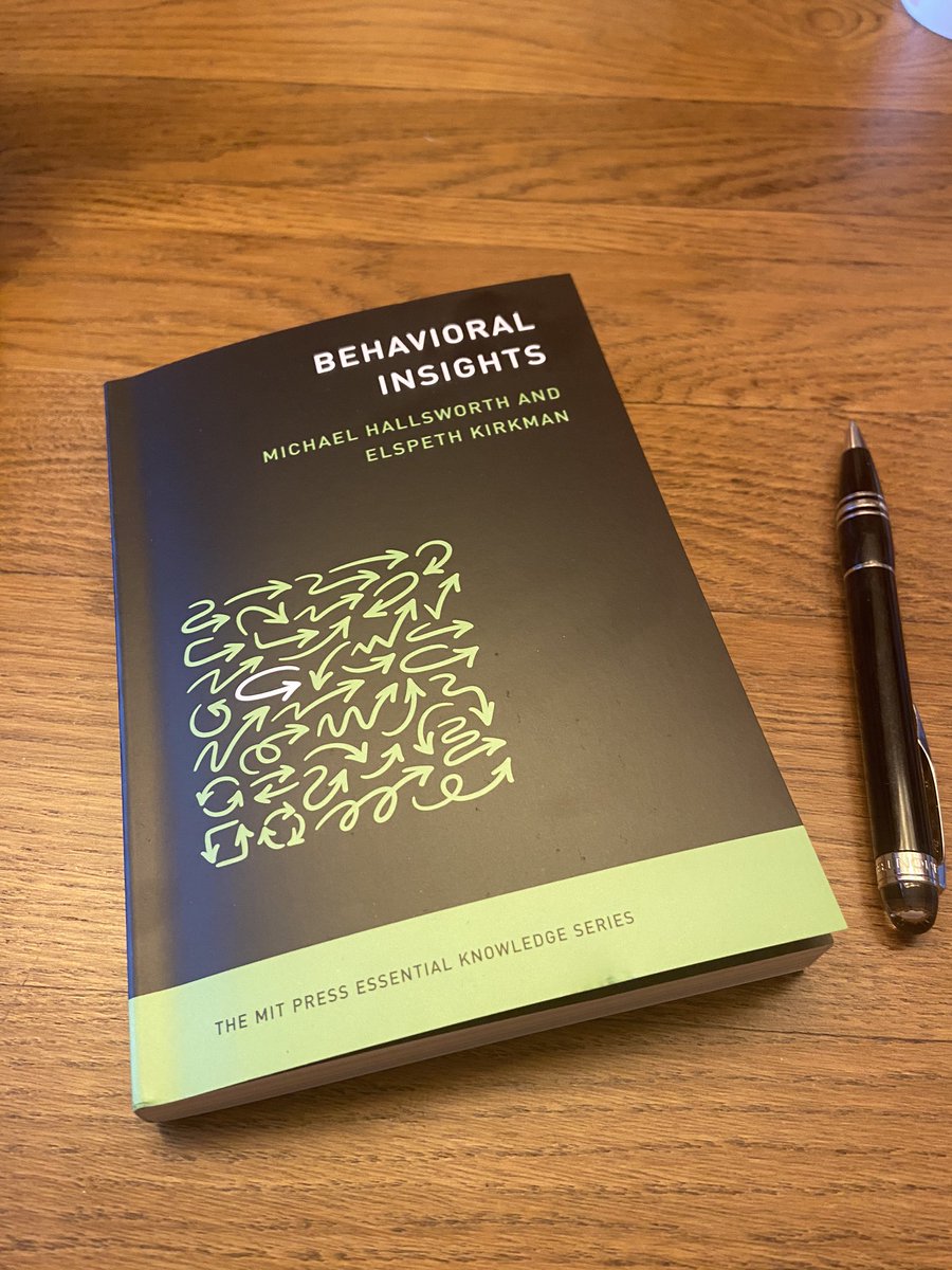 Interested to know more about this book? I have been delighted to interview the coauthor @mhallsworth for an episode to come of the @BVANudge_Unit B.E.GOOD! Podcast!
Stay tuned, the release of this episode is planned beginning od December.
#behaviouralinsights #Nudge