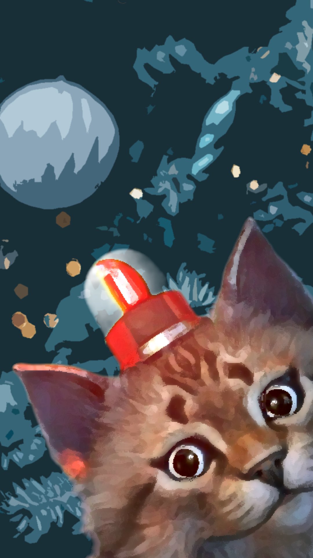 クソゲーパトロール猫 登録者10 000人ありガント記念で圧がスゴイ壁紙を作ったぞ みんな本当にいつも応援してくれてありがとう これからもよろしくお願い申し上げます パト猫スマホ壁紙 気が早すぎるクリスマスver T Co Hdkviezome