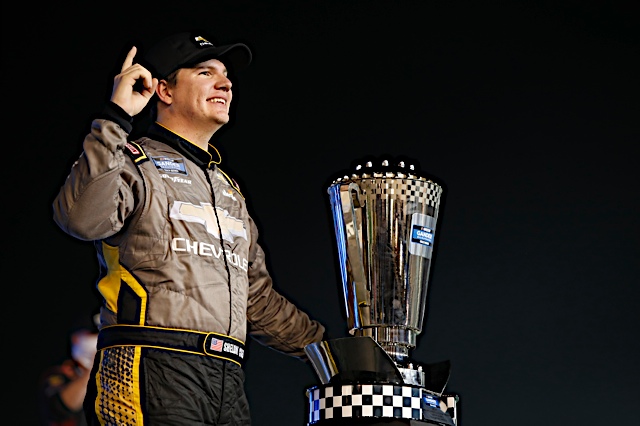 NewsFromThePits's tweet photo. .@sheldoncreed Knocks Out Competition for First @NASCAR_Trucks Series Championship (via @Cole_Cusumano_)
https://t.co/l1KaDJBtwY
#NASCAR #NGROTS #NASCARPlayoffs #Championship4 #LucasOil150 @GMSRacingLLC https://t.co/o7YjNaUlrT