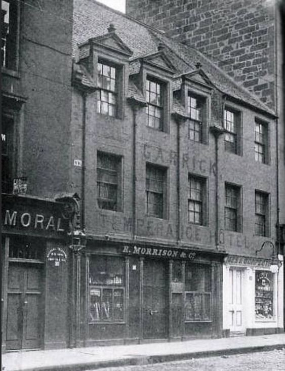 ' Shadow ' . We know nothing about Shadow.It's Sunday evening and our ' visitors ' have spent the day observing differing church services around Saltmarket, Trongate, Bridgegate areas. These quakers dined at the Garrick temperance Hotel in Stockwell Street before