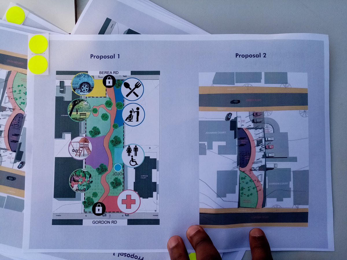 Planact_NGO's tweet photo. Bertrams priority block workshop: residents are presenting 2 proposals where they will decide what to do with the open spaces between buildings. @1to1_AoE and Inner City Resource Center.
#democraticdevelopment
#WeWontMove https://t.co/Gx8DtUM4dN