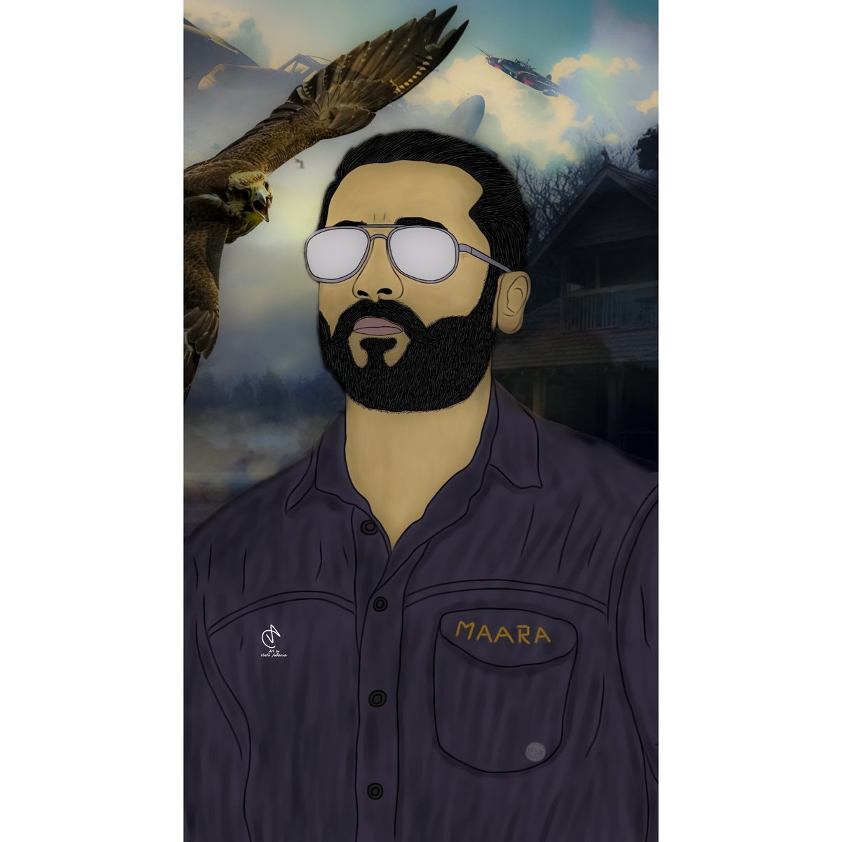 vinith_adharva's tweet photo. @Suriya_offl MAARA An ordinary man with an extraordinary dream @2D_ENTPVTLTD @gvprakash @Karthi_Offl
#SooraraiPottruOnPrimeNov12
Art by @vinith_adharva https://t.co/B0PYka4uGi
