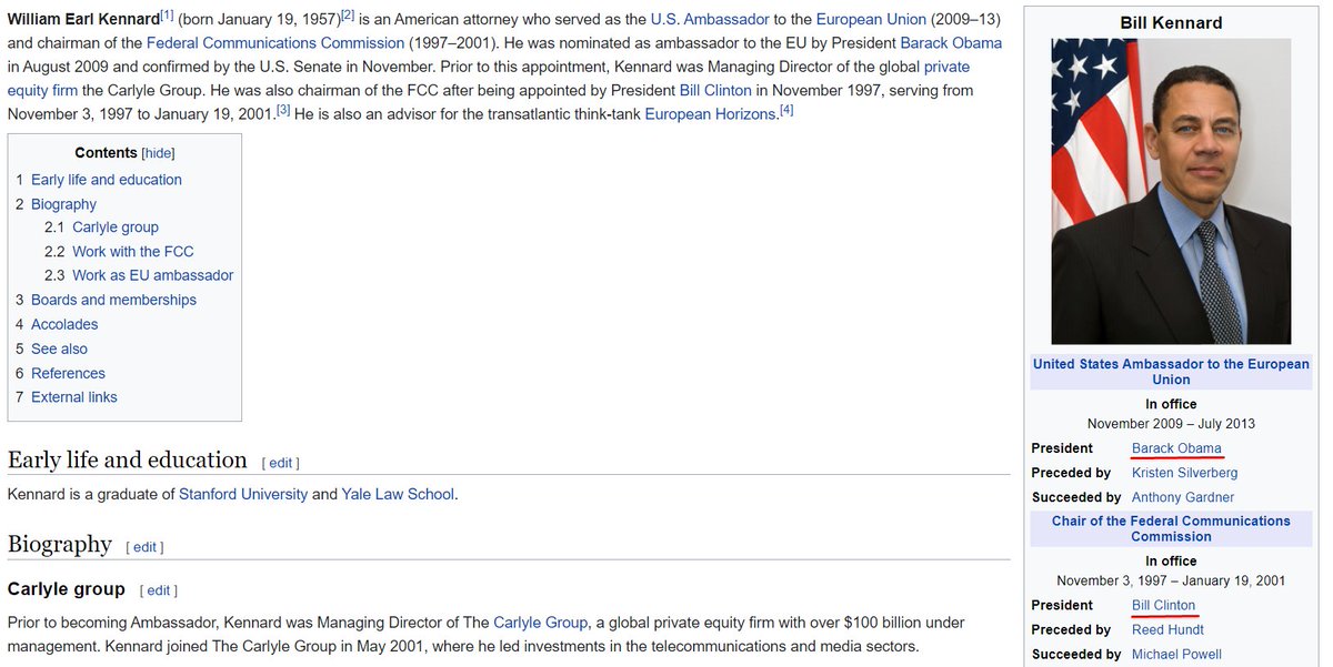 12/ July 18, 2018Dominion voting systems were acquired by Staple Street Capital. Executive Board member, William E. Kennard, was previously chairman of the FCC under Bill Clinton (1997-2001) and Ambassador to the EU under Obama (2009-2013).