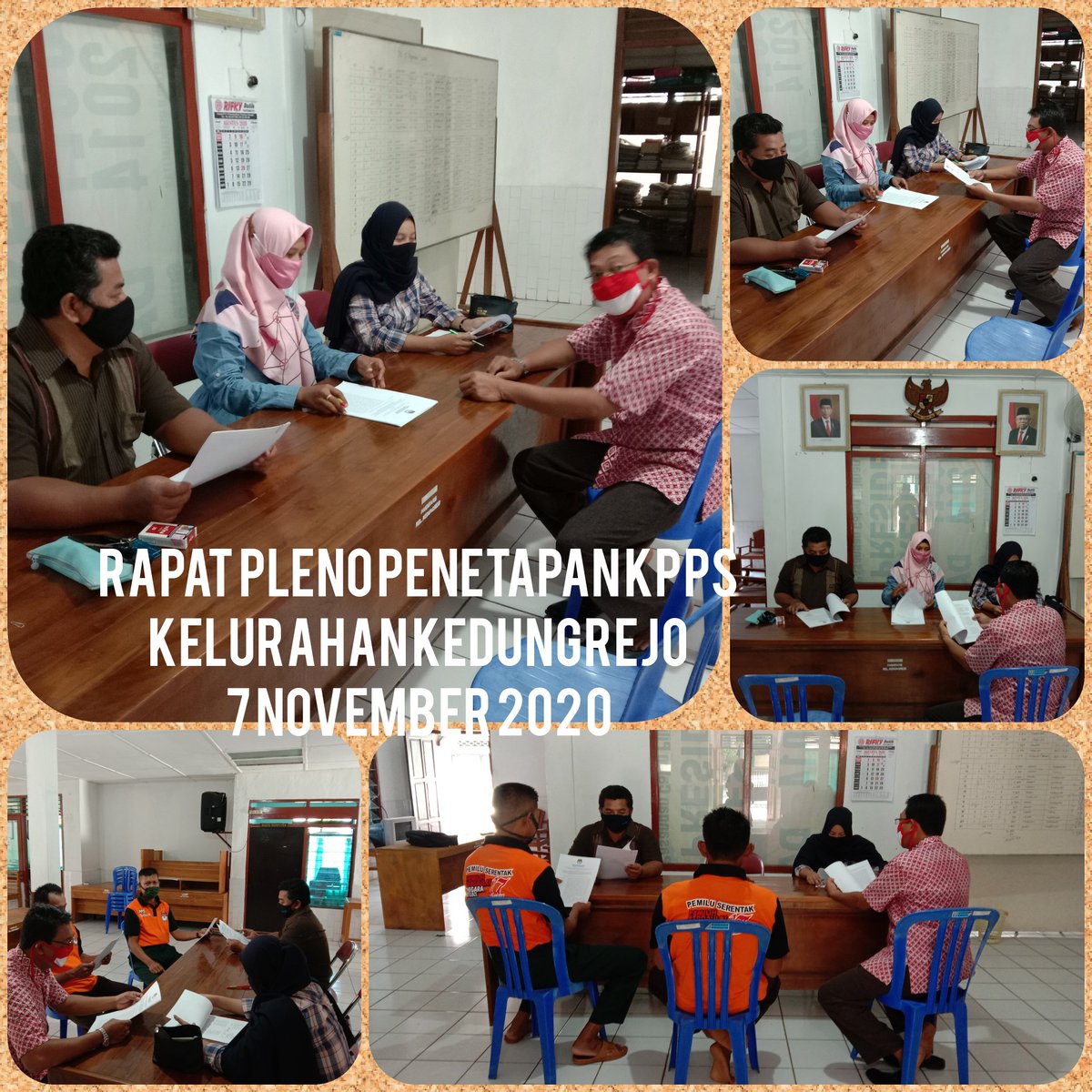 Rapat Pleno Penetapan KPPS Kelurahan Kedungrejo
