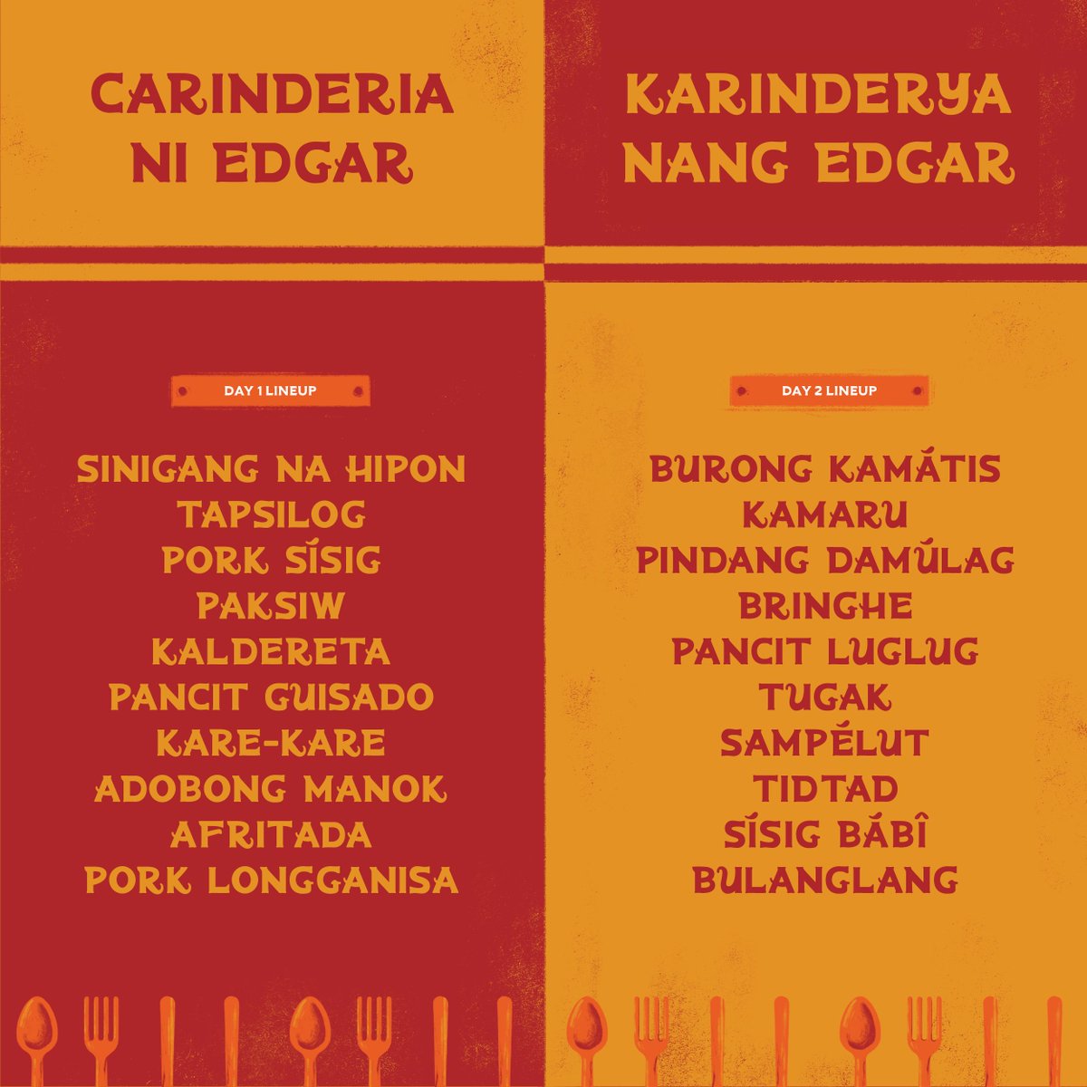 planthoomahn's tweet image. 🌟🍚 FREE FONT 🍚🌟 

Pipánganan is a free display typeface inspired by the signages of Philippine carinderias and other local eateries.

Download Link • gum.co/PipangananType…
View the Full Project • bit.ly/AboutPipanganan 

(😭😭 yay finally sharing dis 😭😭)