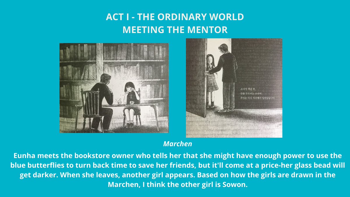 ACT I- The Ordinary World-Meeting the Mentor (Taken from Gfriend's Marchen books)
