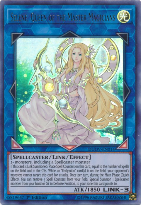 675. Selene, Queen of the Master Magicians First released in Japanese in  2019 and in English in 2020 What is the prettiest card you can think of? # YuGiOh