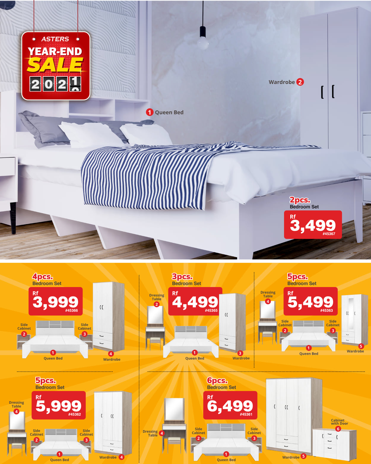 Asters cheap bedroom set