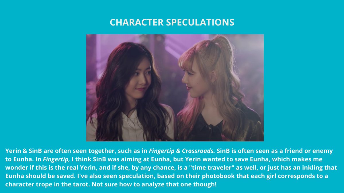 Character Speculations-Yerin & SinB!  #GFRIEND𓈉