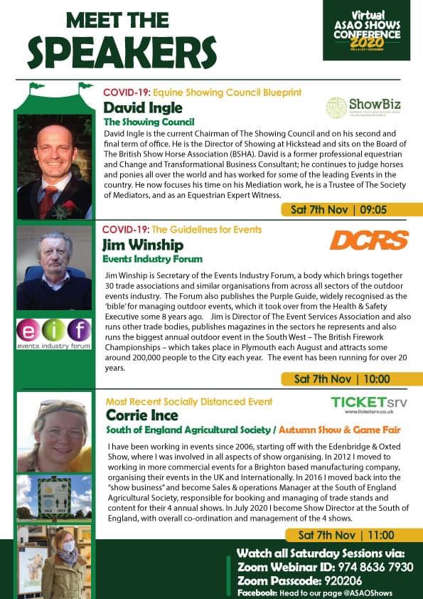 ASAOshows's tweet photo. Let's do Day 2!

Meet your Saturday Speakers ⬇️

Today's sessions are kindly Sponsored by @ShowBizSoftware @dcrs_ltd @TICKETsrv &amp; @D2iSystems 
Headline Sponsors: @TICKETsrv  &amp; @ShowingScene https://t.co/9OjNdrwDl1