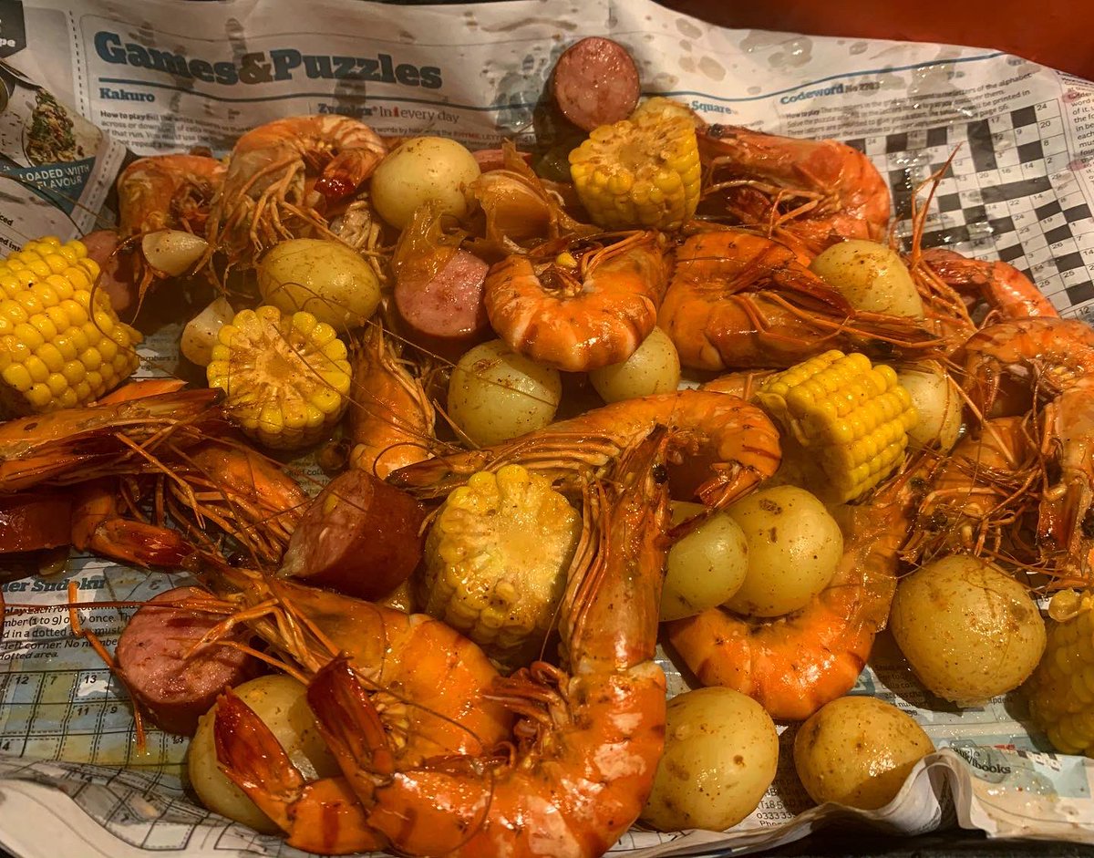 RangoonSisters's tweet photo. Shrimp boil and chargrilled oyster delivery kits from @DecaturLondon - delivering in north east london on Fridays.
Highly recommended. #lockdown #deliverykit #shrimpboil https://t.co/i1NoLaIMy7