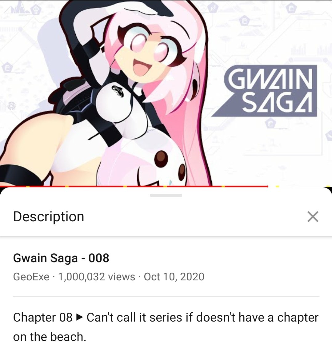 patchworx1's tweet photo. #GwainSaga one million.
one m i l l i o n.

and all it took was just less than a month
some damn good animation
a thick assed anime girl in a swimsuit
a damn strong community
and most importantly the hard work of @Geo_Exe

damn proud to be a witness of this moment and this series https://t.co/5luvHDx4ZG
