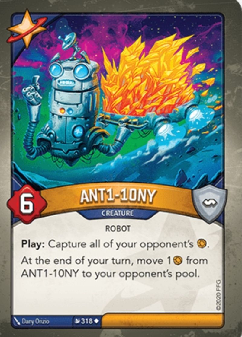 Quyznaro's tweet photo. Buenos días Crisol. Una cosa es capturar y otra es esto. Es que te deja a cero! Para counterearlo se me ocurren los artefactos que guardan æmbar. #Keyforge #CardoftheDay #StarAlliance #KeyforgeMassMutation @ckmspain @FFGames @FFGames_ES @Asmodee_Spain https://t.co/qLClVkxcMr