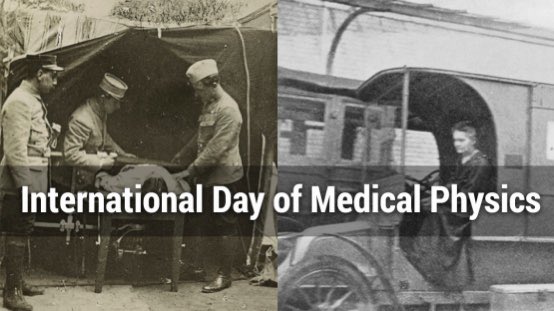 ١-١٧
اليوم العالمي للفيزياء الطبية، يصادف اليوم ٧ نوفمبر ٢٠٢٠م
لذلك قررت IAEA أن تختار هذه المناسبة لتخليد ذكرى ماري كيوري كأول متخصصة في هذا المجال. والتذكير بشيء من تفاصيل حياتها العلمية، وإنجازاتها التي أسهمت في إيجاد النواة الأولى لهذا العلم الأساسي من العلوم الطبية.