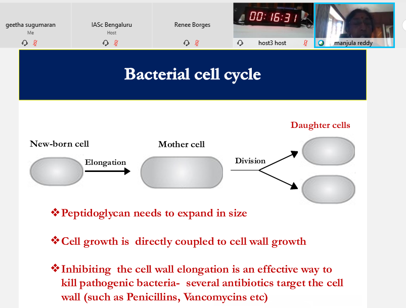 IAScBng's tweet photo. #Microbes are indeed fascinating organisms! An interesting talk by Manjula Reddy @ccmb_csir on how #bacteria make their cell walls: `Break before make - how do bacteria make their cell walls'
Watch: https://t.co/FFnSzQBRME
#86AM #microbiology @IndiaDST https://t.co/H4O4ip31OL