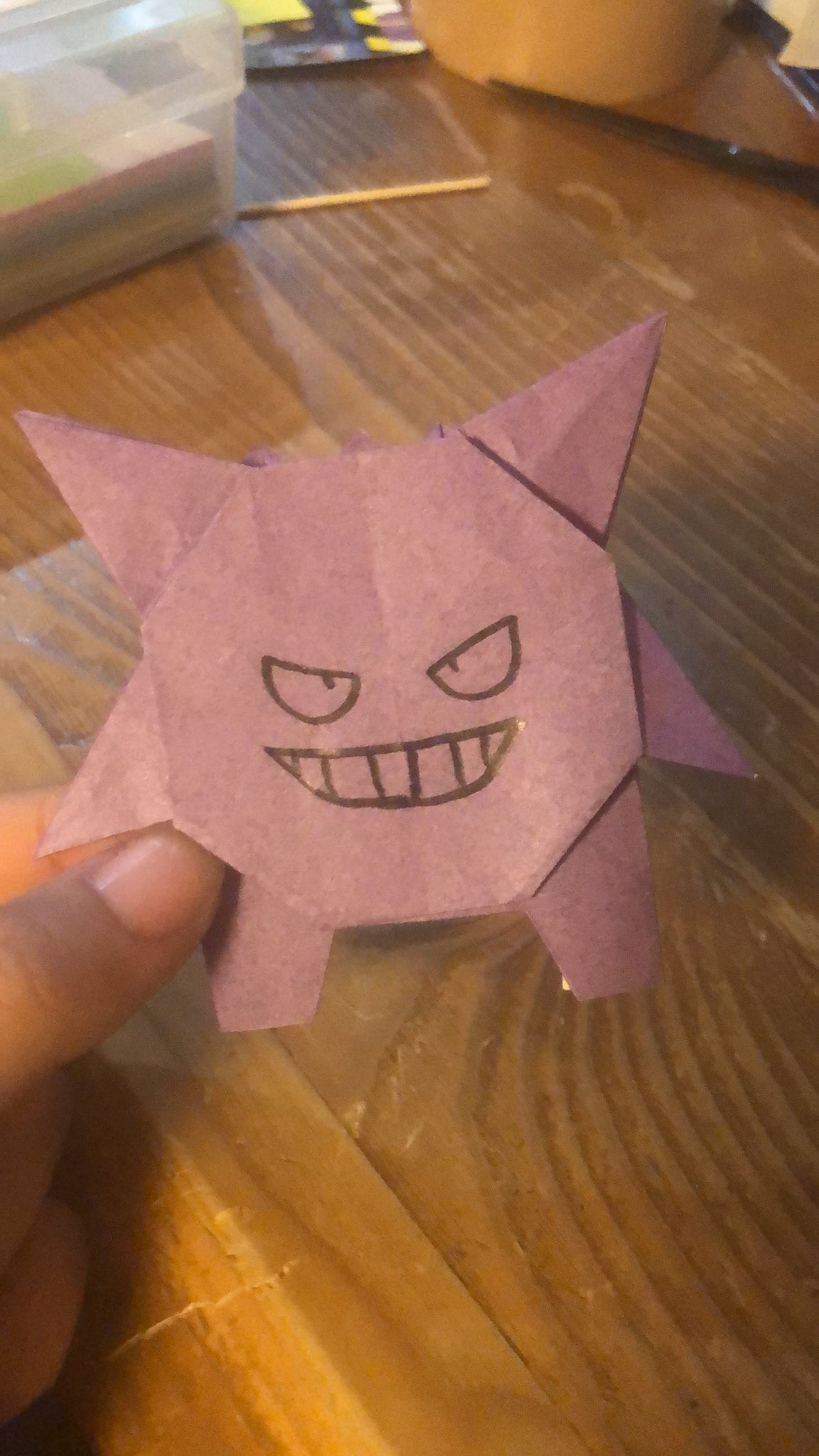 تويتر ぴぃたん على تويتر ポケモン折り紙 ゲンガー Gengar Origami さくb Sakub T Co Rlth4gclm4 Youtubeより ゲンガーできた T Co O0y7ctjmtx