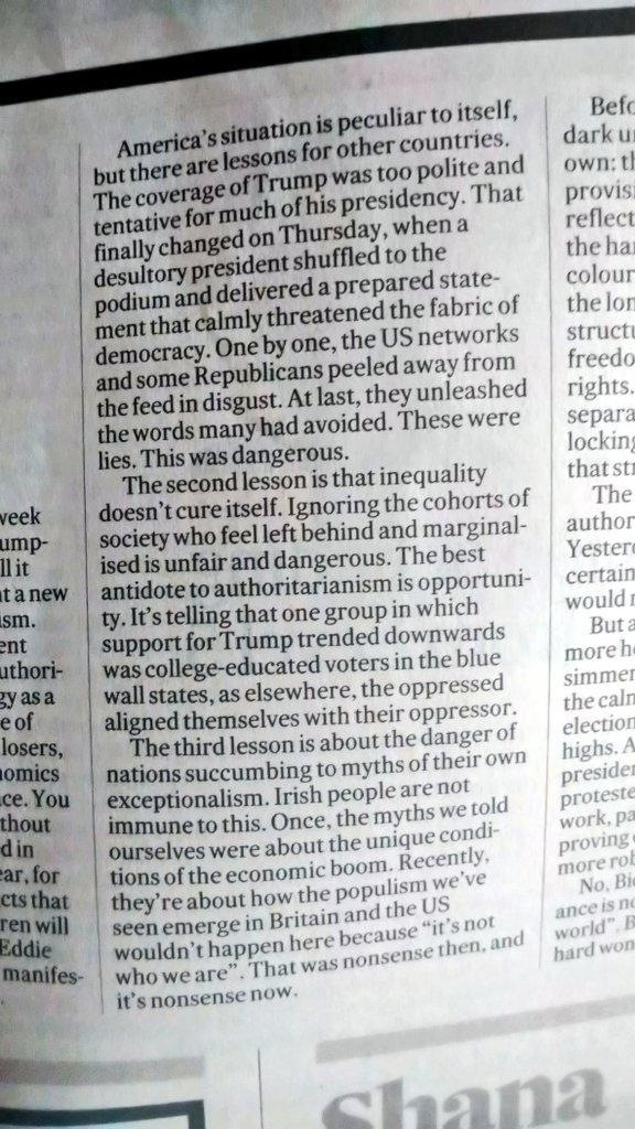 drlucymichael's tweet photo. Good piece by Jennifer O'Connell in the @IrishTimes on lessons for Ireland with observations on the living legacy of patriarchal racist Ireland in:
#EndDirectProvision #BornHereBelongHere #motherandbabyhomes #Travellerrights
#EndRacism
#StopPlatformingHate https://t.co/65OAbgRSxy