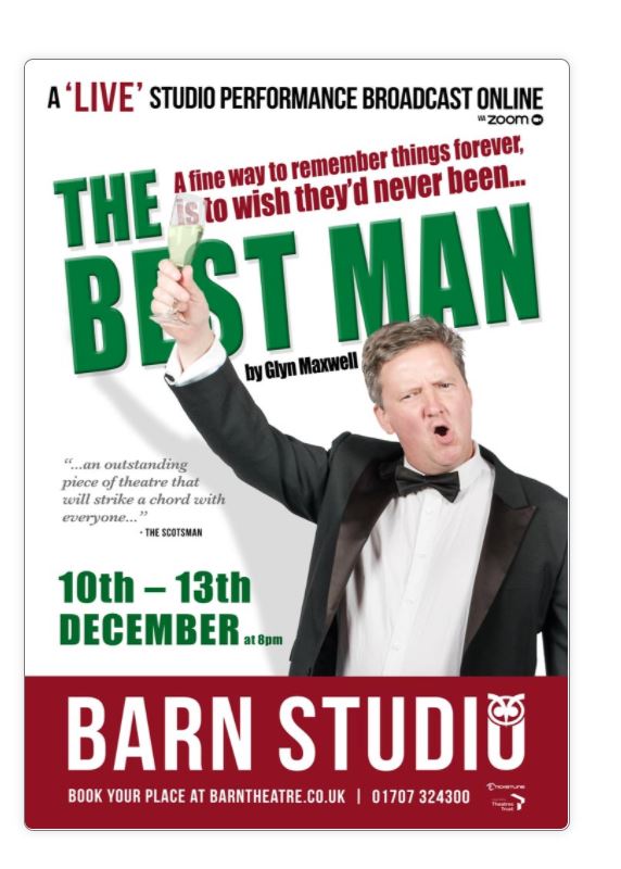 During these unusual times, some light relief &amp; laughter are a welcome distraction! Our very own Head of Lower School, Danny Swanson is staging &amp; live streaming a one man show, The Best Man, 10-13 December, a richly dark &amp; comic tale! Details and tickets: bit.ly/34X5sfN