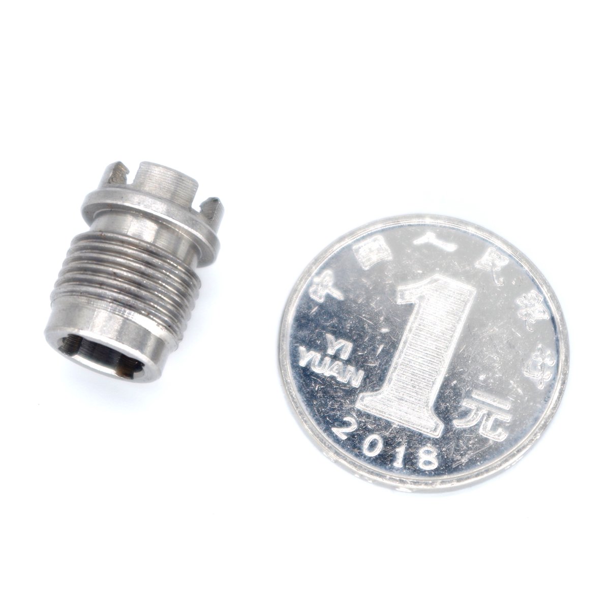 NLuteng's tweet image. Tiny Thread Hollowed Socket - Best of the best of what we do! nbluteng.com/tiny-thread-ho… #cncprecisionturnedcomponents #precisionturnedparts #precisionturnedcomponents